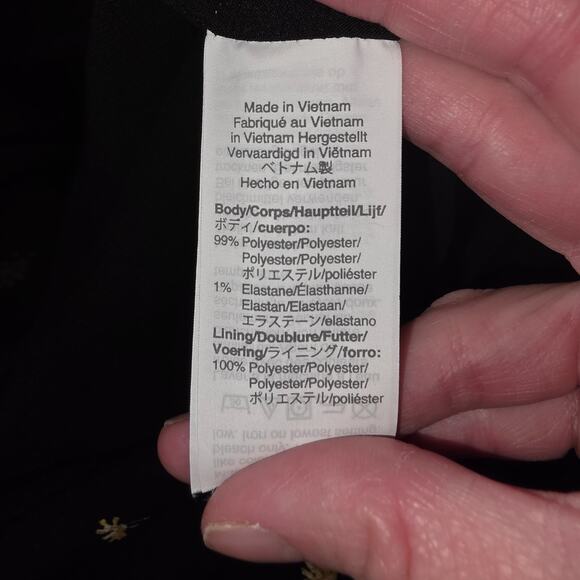 Madewell Ditsy Floral Mini Dress Black Long Sleeve Daises Boho Lined Size M - Picture 11 of 11